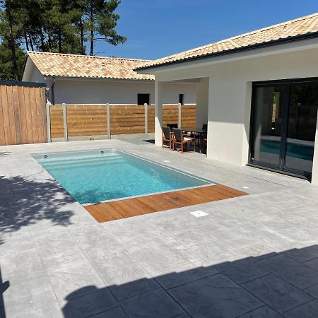 Villa Lacanau avec piscine chauffée Exterior foto