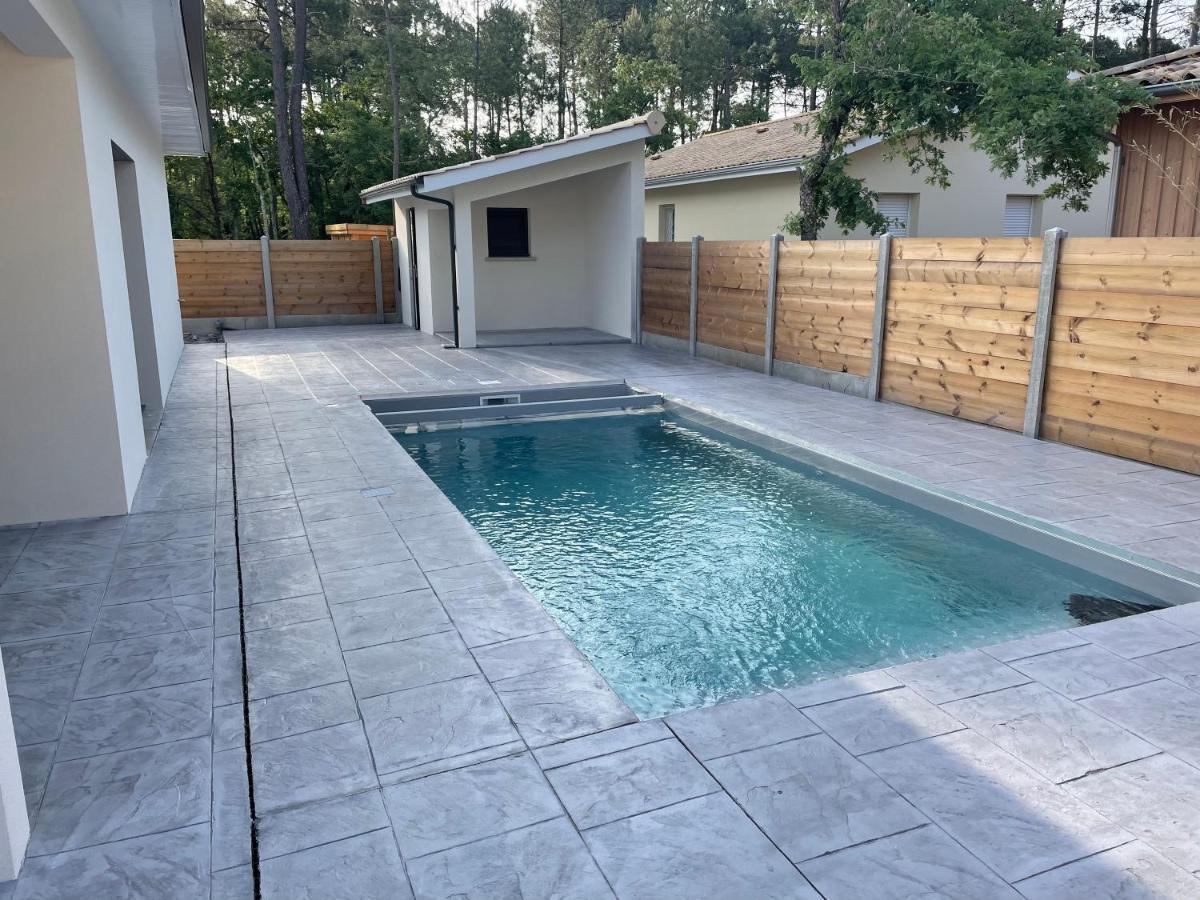 Villa Lacanau avec piscine chauffée Exterior foto